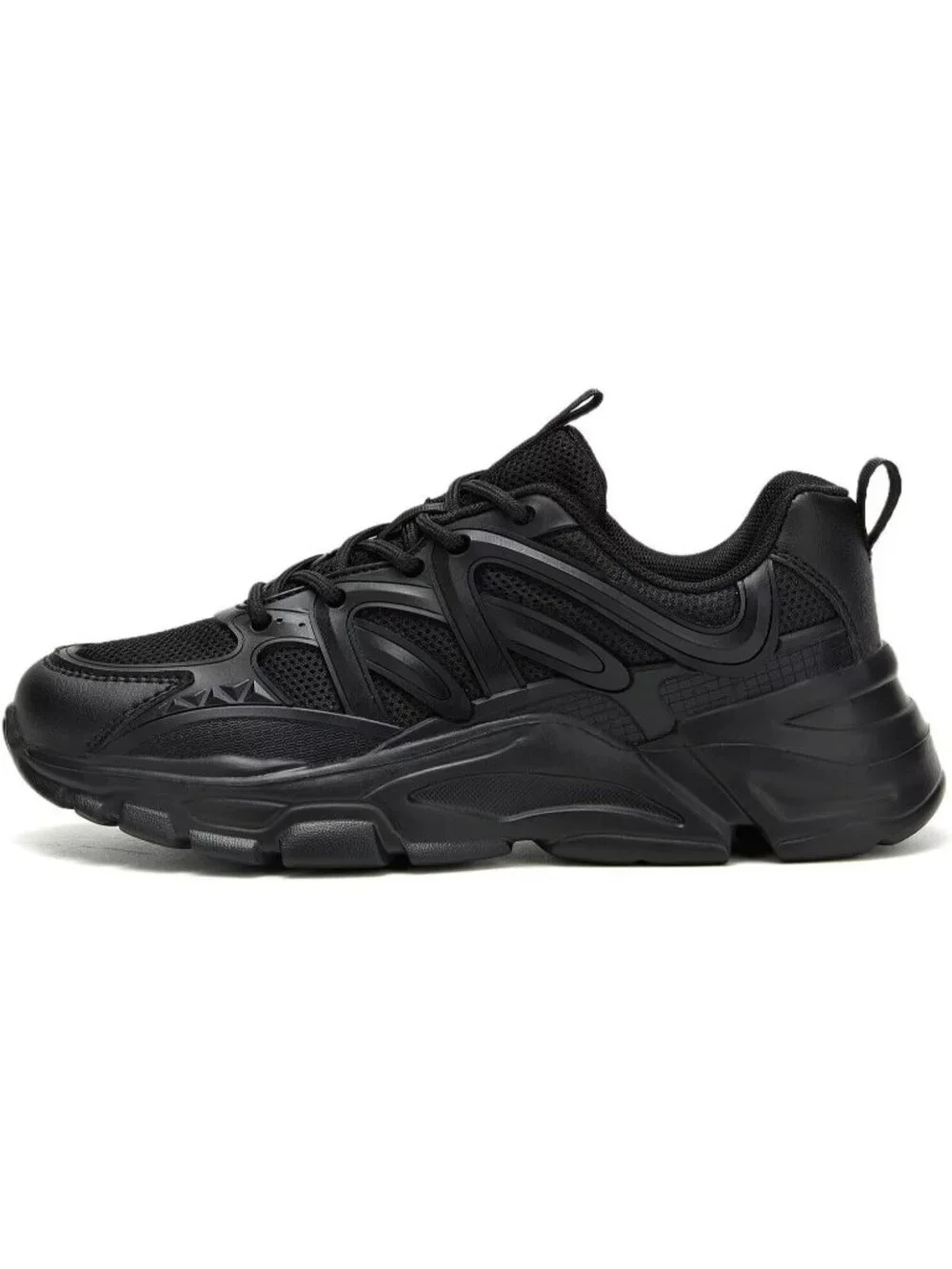Women's Black Ladies Walking Comfor Breathable Soft Sole Tennis Sneaker Shoes